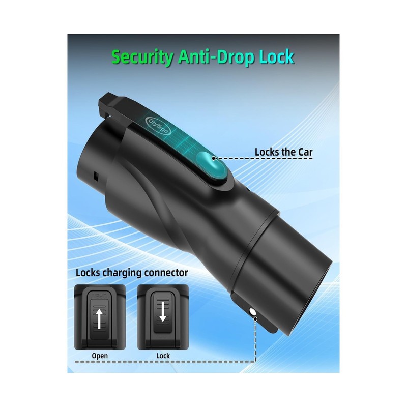 Nacs to J1772 Adapter - Portable - 80A 250V - IP65 - Fit For Tesla gallery