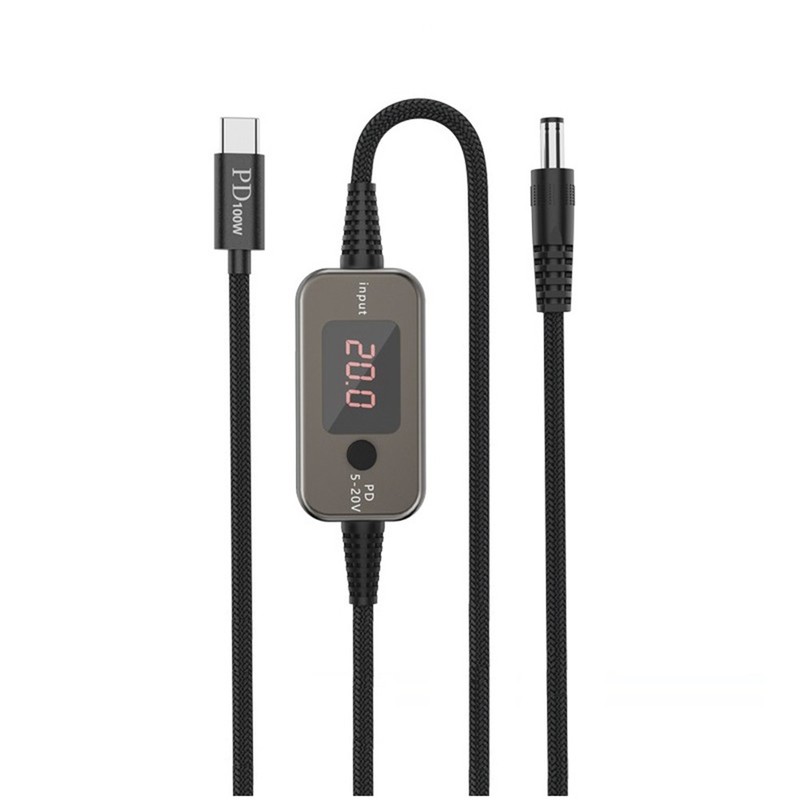 Type C to DC Boost Cable USB C to DC Adapter Cable 5V/9V/12V/15V/20V1722