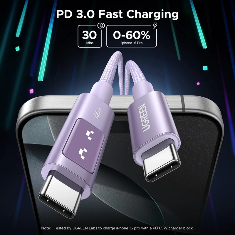 UGREEN Uno USB-C to USB-C Cable 100W gallery