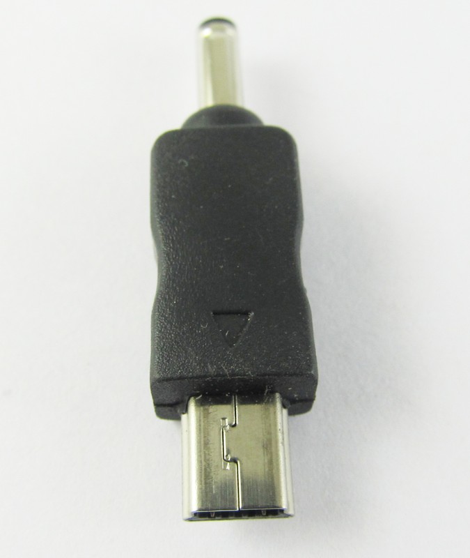 4pcs Mini USB Male to 1.35 x 3.5mm DC Male Plug Power Charger Adapter Connector gallery