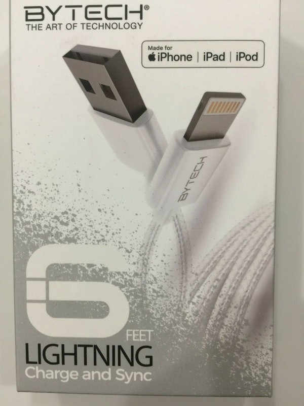BYTECH 6FT iPhone Charger USB Cable Cord iPhone 6 7 8 Plus iPhone 11 XR Xs Max