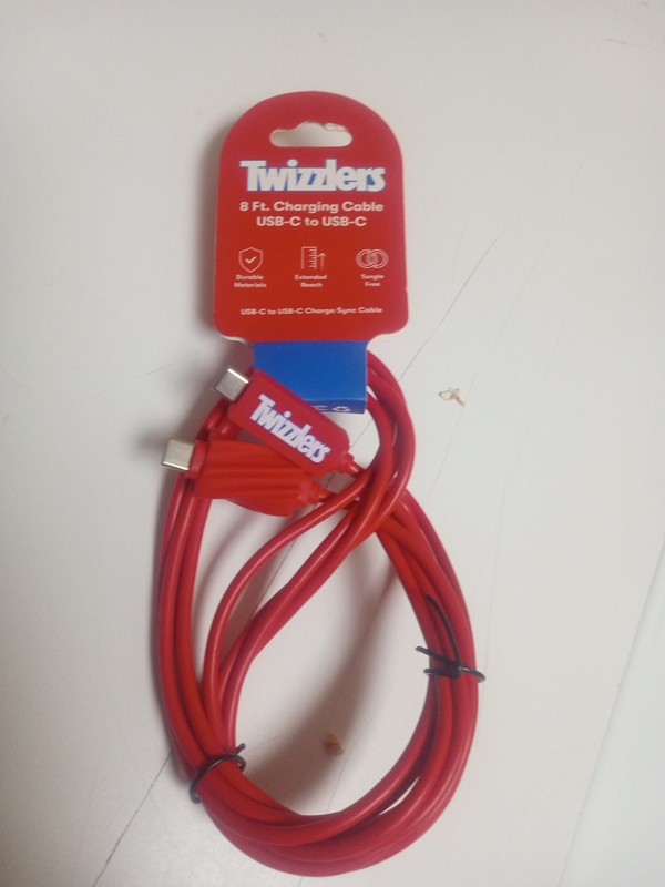 Twizzler’S 8Ft USB C to USB C Charging Cable : Hershey Official License Product