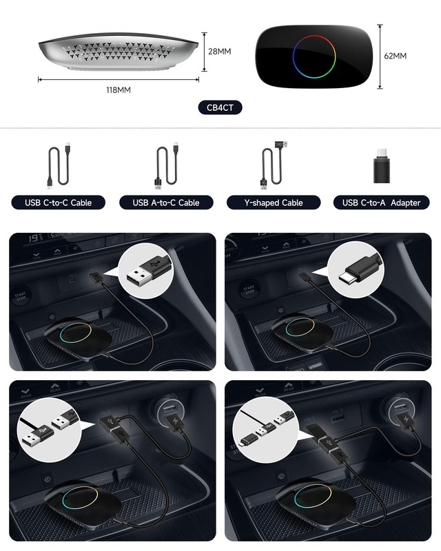 Wireless Carplay Adapter ATOTOOUT Magic AI Box - Wireless Android Auto Adapte... gallery