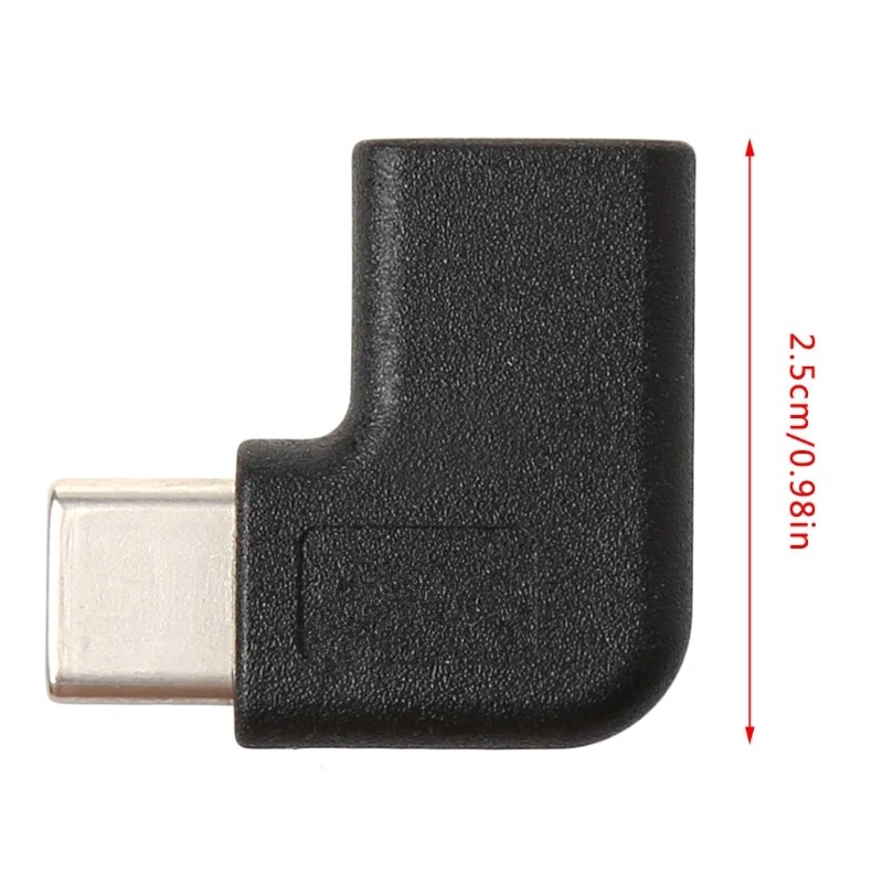 5x 90 Degree Right Angle USB 3.1 Type C Male To Female USB-C Converters Adapters gallery