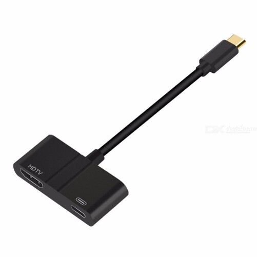For iPhone 15/Pro/Max/Plus – USB-C to 4K HDTV Video Adapter PD Port TV Video Hub