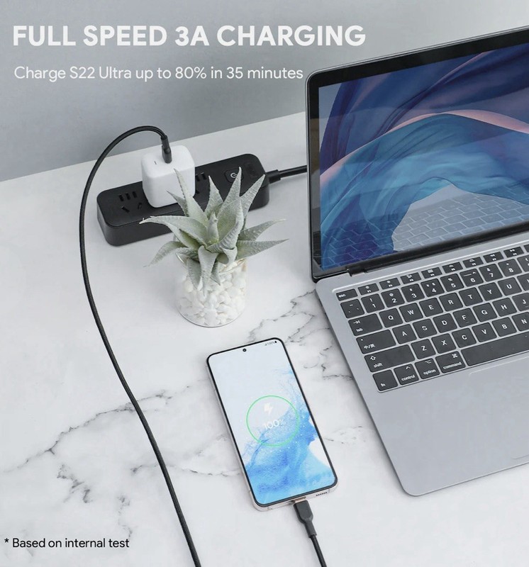AUKEY 60W USB-C to USB-C Cable 5FT 1.8 M CB-NCC2 gallery