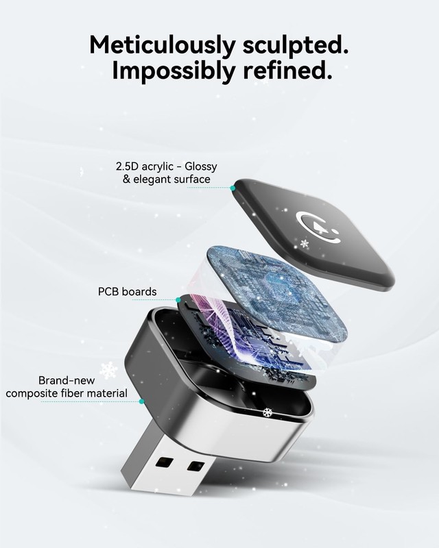 2026 2-in-1 Wireless CarPlay & Android Auto Adapter, Ultra Mini Dongle Conver... gallery