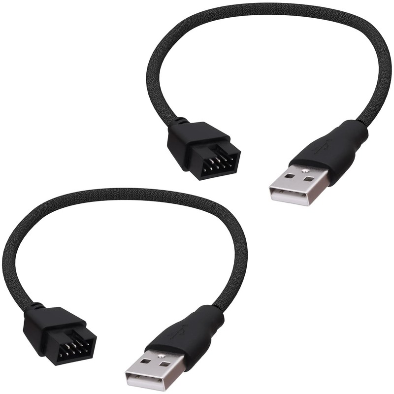 USB 2.0 to 9Pin Motherboard Header Adapter Cable USB Type A Male to 9 Pin Mal…