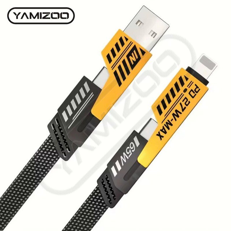 50PCS USB C Charging Cable 1.2m Type-C Connector Nylon PD 65W 27W Fast Charging gallery