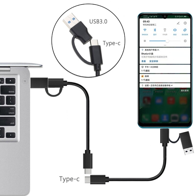 USB to USB Type Data Sync Adapter 2 in 1 USB3.0 USB to Converter gallery