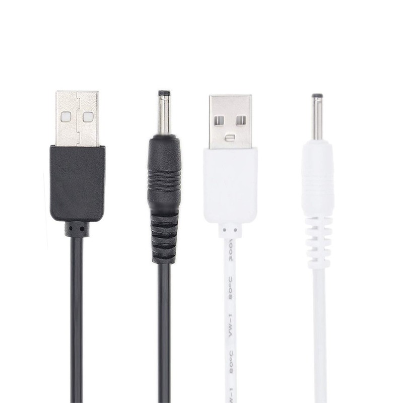 5V DC Power Cord USB To 3.5×1.35mm Barrel Jack Adapter Charging Cable Plug