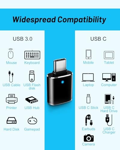 Adaptador USB C a USB [paquete de 4], adaptador USB C a A | Tipo C a USB gallery