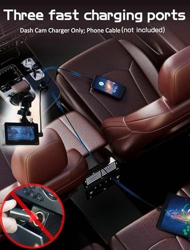 USB Type C Dash Cam Charger Cable Hardwire Kit 12-24V to 5V/3A Fast Charging Cor gallery