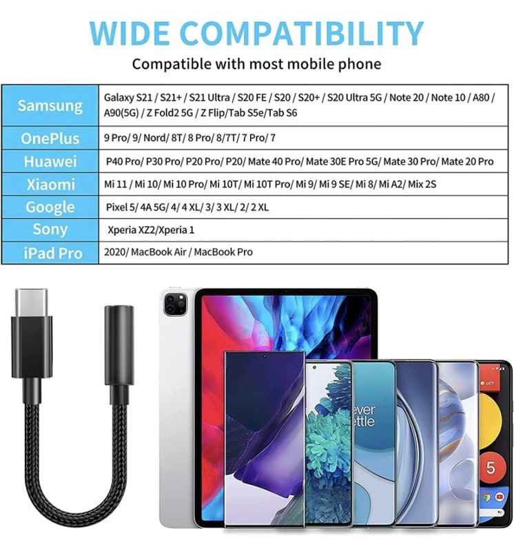 4.2 out of 5 stars718 Reviews 【2 Pack】 USB Type C to 3.5mm Audio Adapter gallery