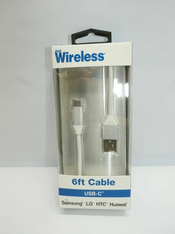 Just Wireless 6′ USB-C Cable – Grey Brand New in Original Package