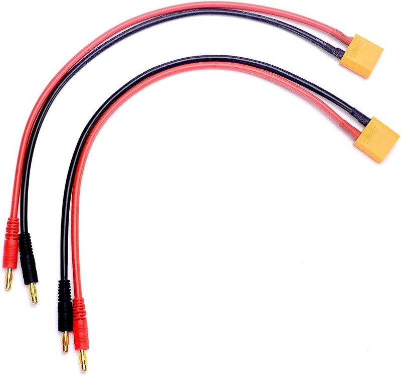 2-Pack XT90 Charging Cable with 4.0mm Banana Connector - 12AWG Heat Resistant gallery