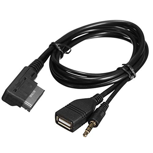 Audio AMI USB 3.5mm Aux Cable 3.5mm USB Adapter AMI MMI Audio Music Interface...
