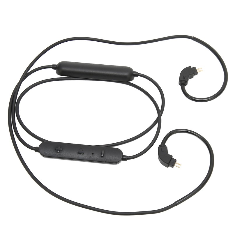 Wireless Earphone BT Adapter Cable Low Latency Upgrade For Music Lovers Black gallery