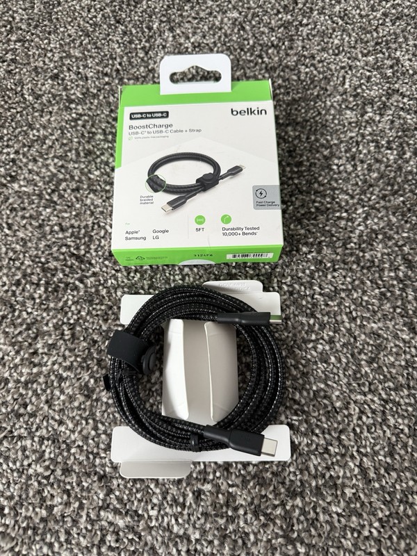 Belkin BoostCharge USB-C To USB-C Cable 5 FT (Apple, Samsung, LG, Google) gallery