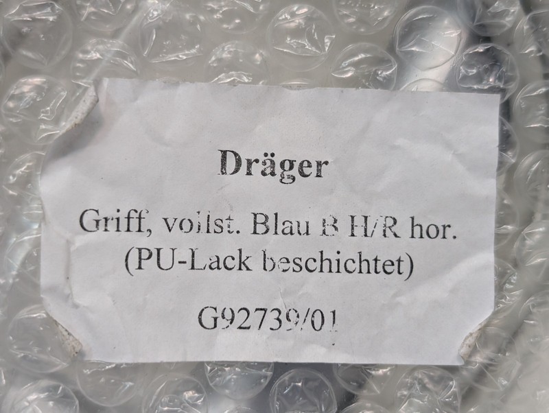 Dräger G92739 Blue Replacement Handle Assembly with Cable, Up/Down/Horizontal gallery