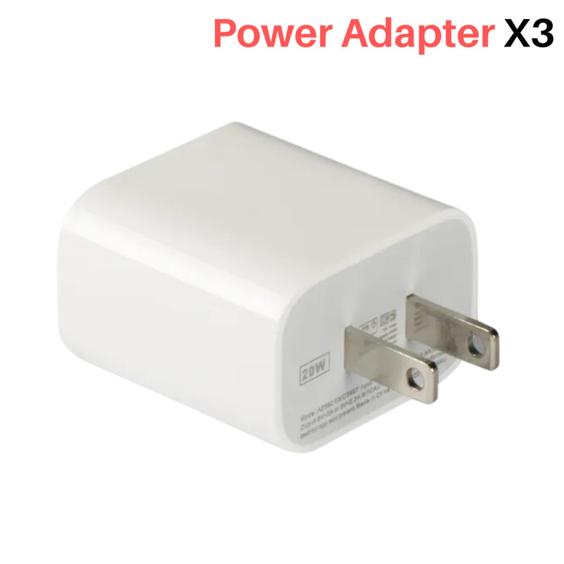 20W PD Power Adapter Block USB C Fast Charger Cable Lot For iPhone 14 13 12 11 8