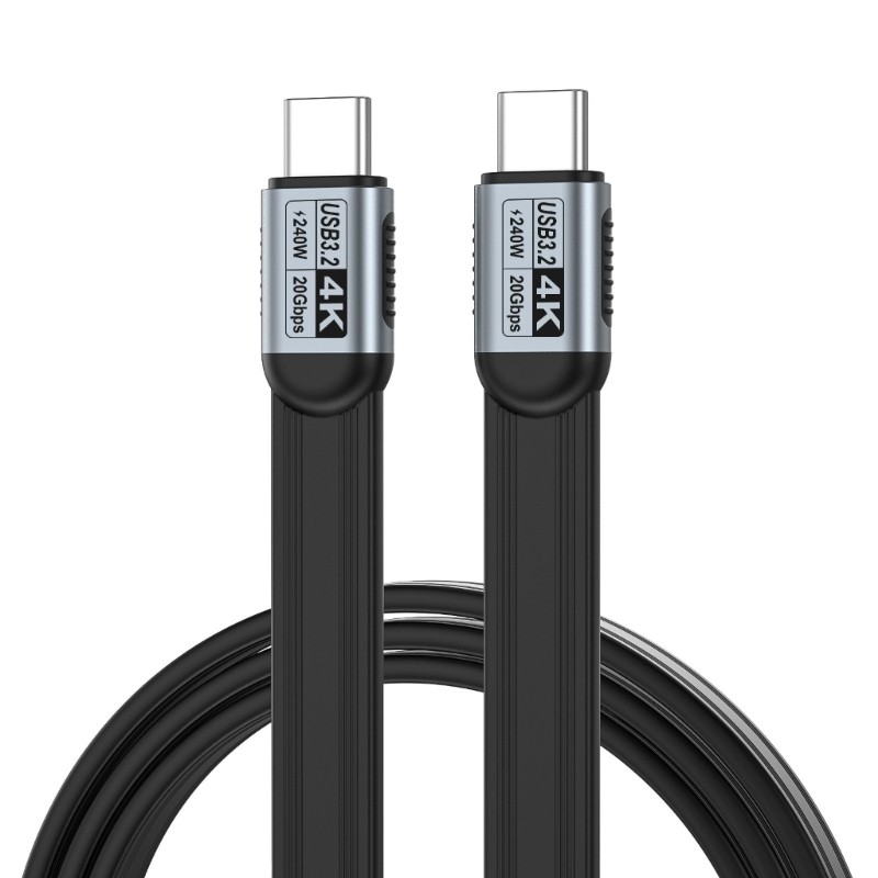 240W Type C To C Cable TPE Aluminum For Laptop Phone Tablets USB C Data Line gallery