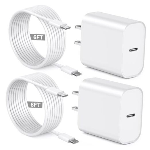 [Apple MFi Certified] iPhone Charger Fast Charging 6FT Compatible 20WC-L White gallery