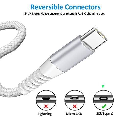 USB Type C Cable 6FT 2Pack Fast Charging Cable USB C 6FT + 6FT USBA to USBC gallery