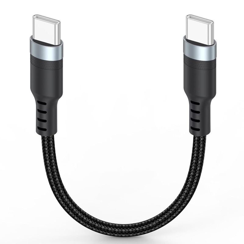 Short USB C to USB C Cable 3 inch, 60W PD Fast Charging Type-C Cord, USBC 2.0 48