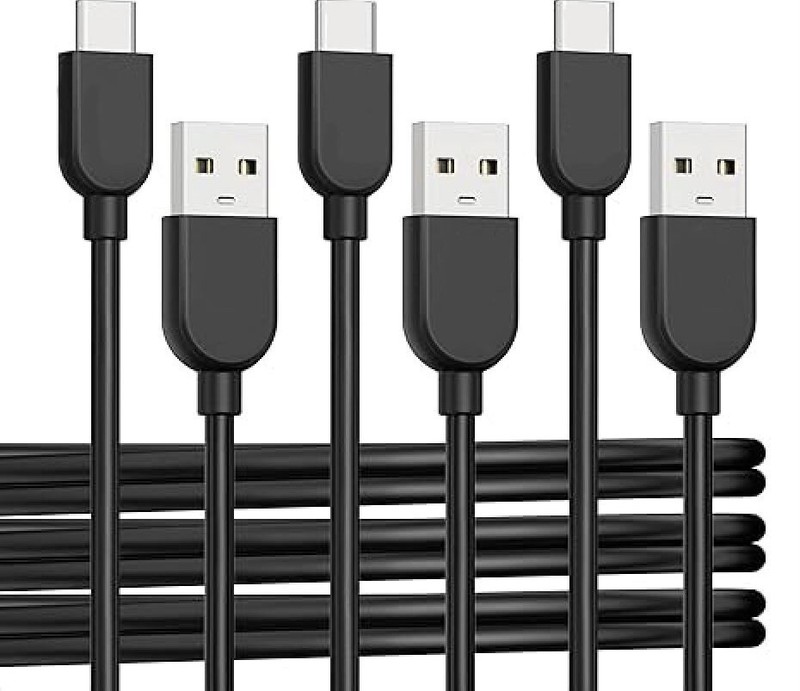 3-Pack Type-C / USB-C to USB-A Fast Charging Data SYNC Charger Cable Cord 6ft