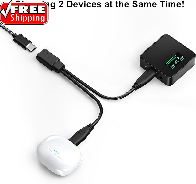 2-In-1 USB C Splitter Charge Cable, USB-C Female to 2 Type-C Male 1 in 2 Out Cha gallery