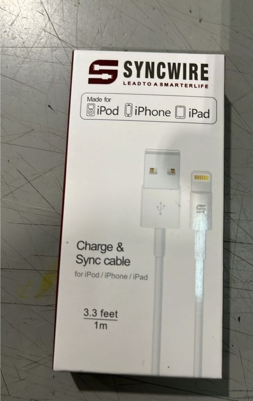 SYNCWIRE SW-01 USB 1m/3.3ft Cable for iPhone iPad MFi