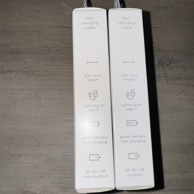 2X 3’ heyday Lighting to USB-C Round Fast Charging Cable Made For iPhone gallery