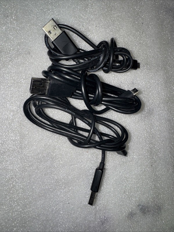 Lot of 3 USB-A to Micro USB Charging Data Cables 6ft Black gallery