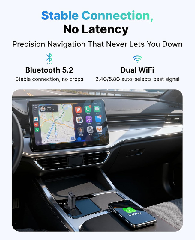 Wireless Carplay Adapter for Apple Iphone, 2026 Convert Wired to Car Play Wirele gallery