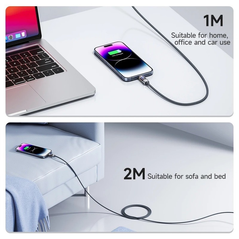 Toocki PD 100W Type C To Type C Cable Fast Charge For iPhone 15 16 Pro Max Macb gallery