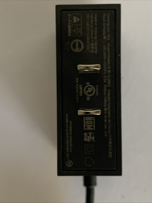 Google Chromecast Ultra Micro-USB Charger Adapter with Ethernet Port (GL0402) gallery