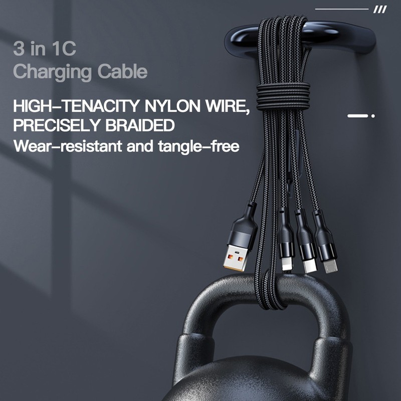 3in1 66W USB Cable Charger Cord for Samsung S26 S25 S24 iPhone 17 16 15 14 13 12 gallery