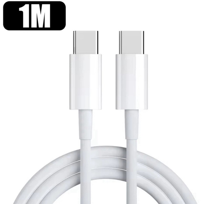 20W Fast Charger USB-C to USB-C Cable Type C Charging Cord For iPhone 15 Pro Max