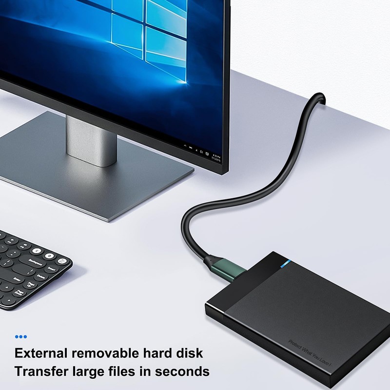 3ft USB 3.0 Cable Male to Male Type A to A Cord for Data Transfer Hard Drive gallery