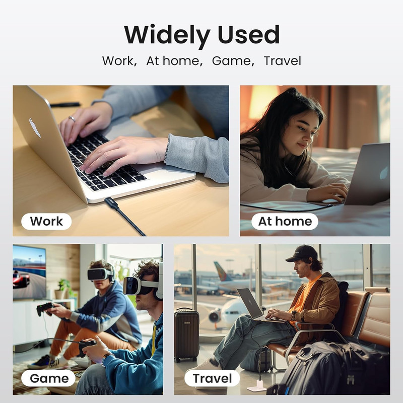 Etguuds 240W USB C to USB C Cable 10Ft, 2-Pack C to C Cable Fast Charging, Type gallery