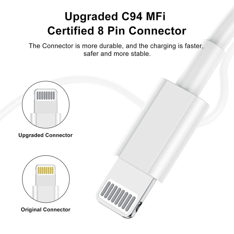 10ft iPhone Charger Apple Certified Long Apple Charging Cord10 Feet Original ... gallery