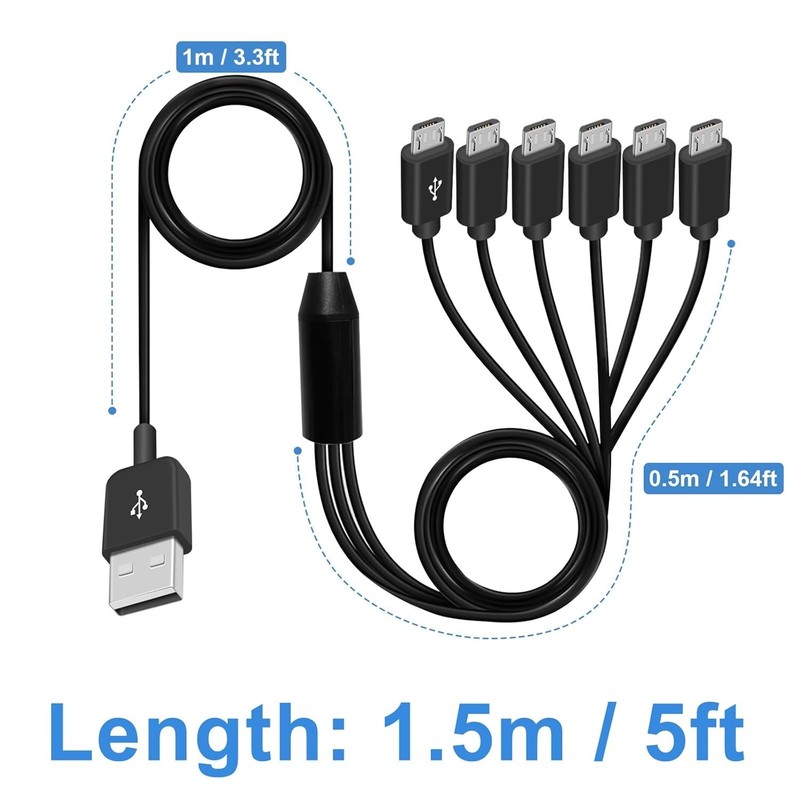 Universal Compatibility Micro USB Charging Cable, 5ft (2) gallery