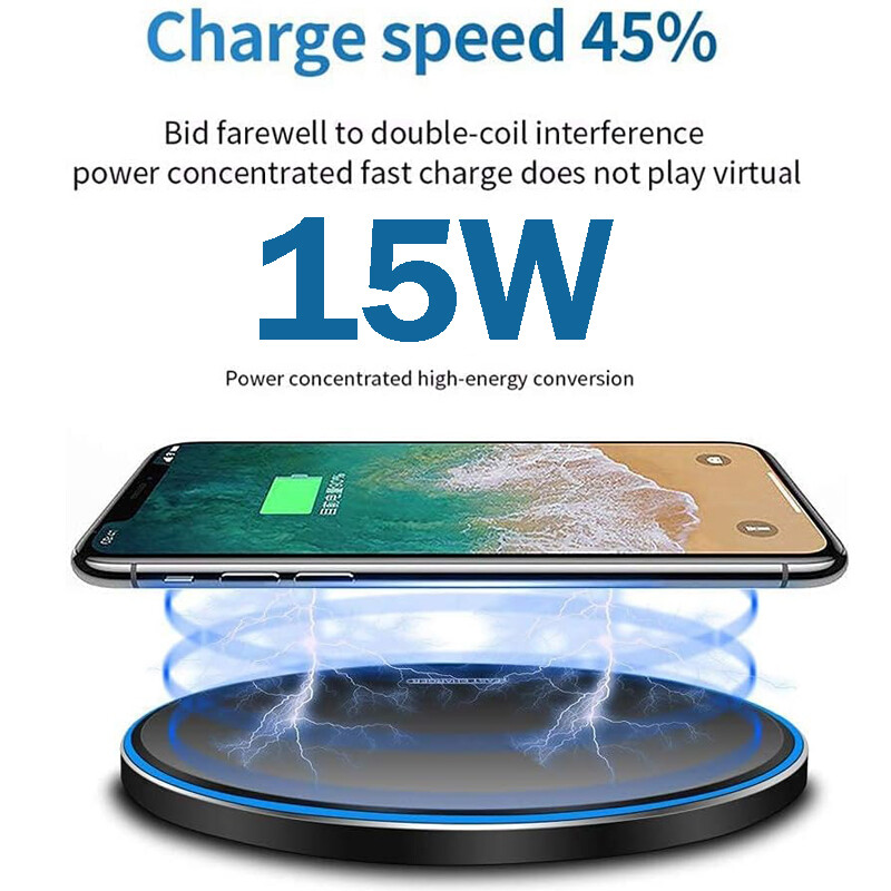 160W Wall Fast Charger Wireless Charging Pad For Samsung iPhone Android Phone US gallery