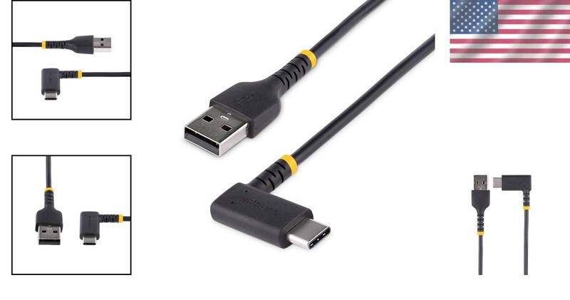 High Speed USB Type-C Cable 3ft Right Angle gallery