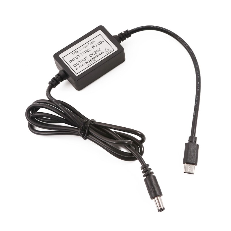 USB Type C to DC 5.5mm & 2.1mm Power Plug Charging Cable for Router LED Light gallery