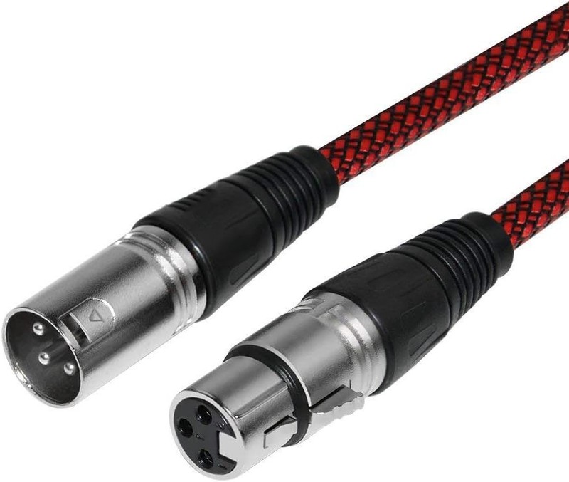 XLR Cable 6ft 2Pack Male to Female XLR Microphone Cable 3 Pin MIC DMX Cable P…