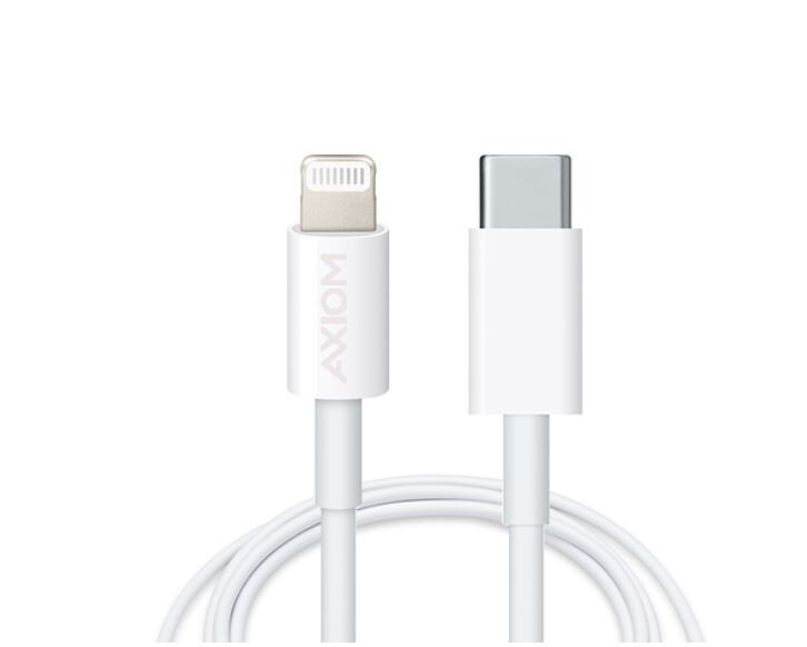 LGMUSBCMW03-AX Axiom Lightning USB Cable – 3FT-White (LGMUSBCMW03AX)