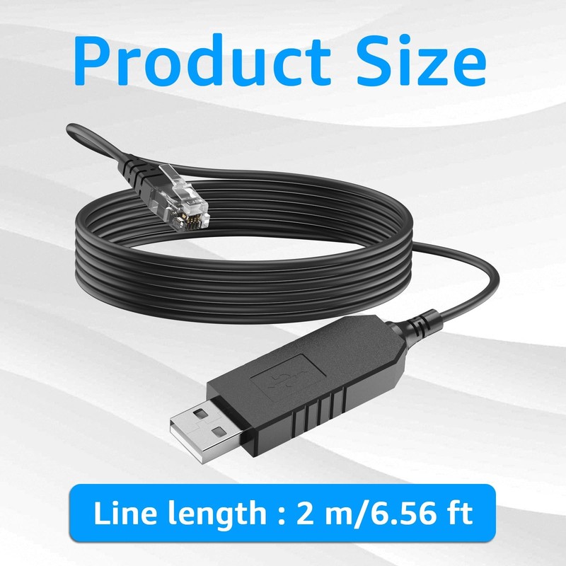 6.5FT USB to RJ11 for Uniden Radar Detector Power Cable gallery
