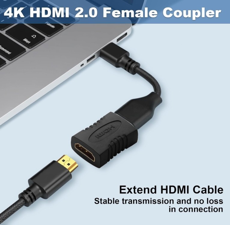 4pcs HDMI Female to HDMI Female Coupler Connector Pack Adapter Extender F/F High gallery